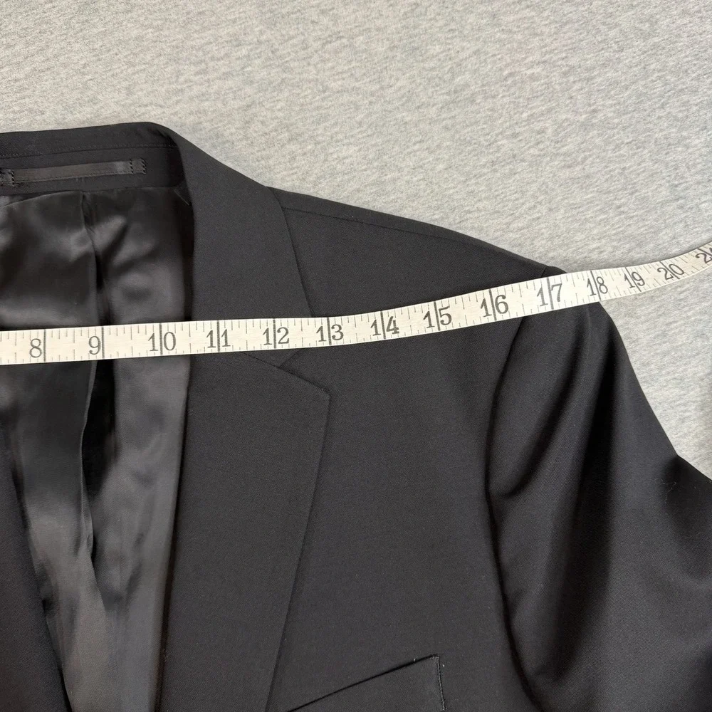 Theory Men Black Chambers Slim-Fit Tuxedo Blazer Suit Jacket Sport Coat Size 40S